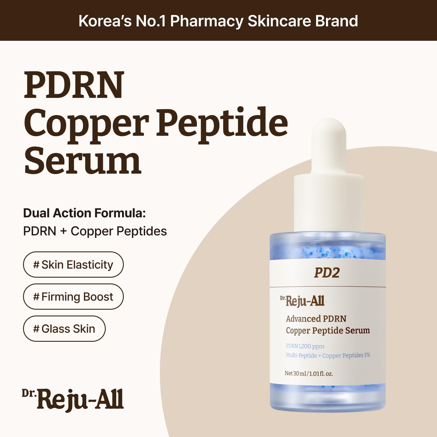 Dr.Reju-All Advanced PDRN Copper Peptide GHK-Cu Serum 30ml - Image 3