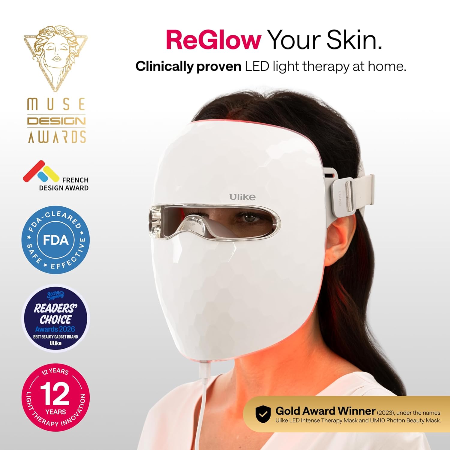 Ulike Reglow LED Light Therapy Face Mask - Image 3