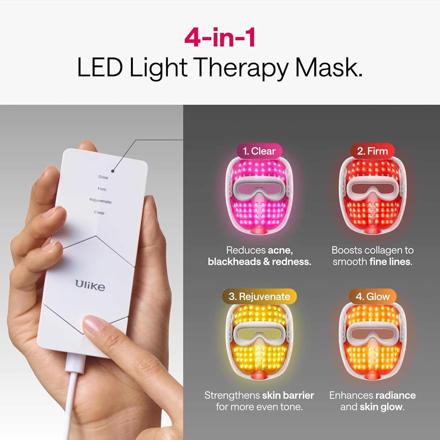 Ulike Reglow LED Light Therapy Face Mask - Image 5
