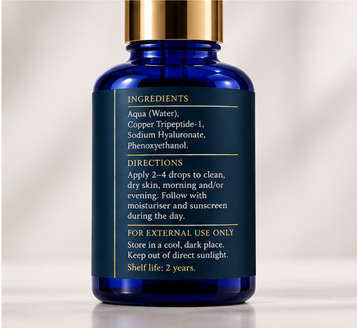 THE SKIN ALCHEMIST | SIGNATURE SERUM 2% GHK-Cu Copper Peptide Serum | 30 ml - Image 6